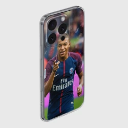 Чехол для iPhone 16 Pro Max силиконовый с защитой камеры Килиан Мбаппе - фото 2