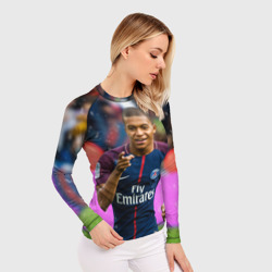 Женский рашгард 3D Килиан Мбаппе - фото 2