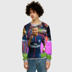 Мужской свитшот 3D Килиан Мбаппе - фото 2