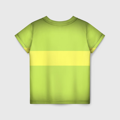 Детская футболка 3D с принтом UNDERTALE CHARA, вид сзади #1