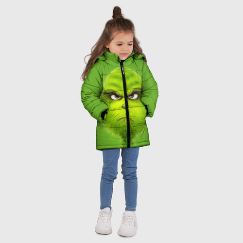 Зимняя куртка для девочек 3D The Grinch, цвет красный - фото 5