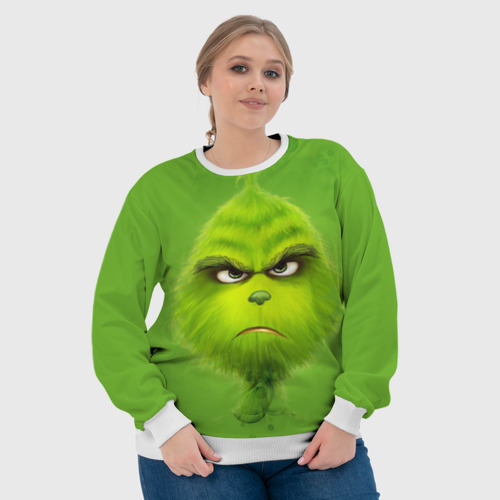 Женский свитшот 3D The Grinch, цвет 3D печать - фото 6