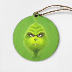 Деревянная игрушка круг The Grinch