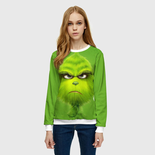 Женский свитшот 3D The Grinch, цвет 3D печать - фото 3