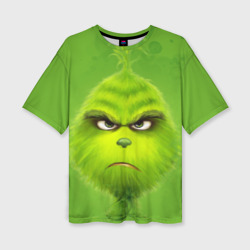 Женская футболка oversize 3D The Grinch