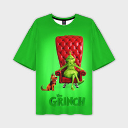 Мужская футболка oversize 3D The Grinch