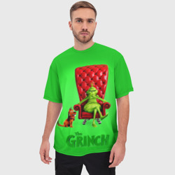 Мужская футболка oversize 3D The Grinch - фото 2