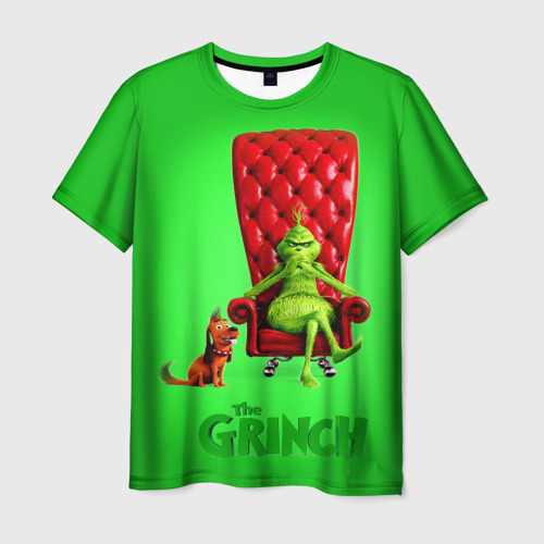 Мужская футболка 3D The Grinch, цвет 3D печать