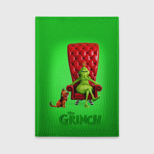 Обложка для автодокументов The Grinch, цвет красный