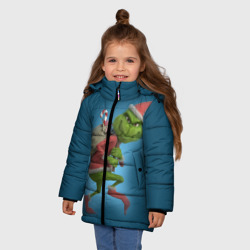 Зимняя куртка для девочек 3D Гринч - фото 2