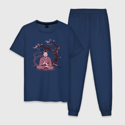 Мужская пижама хлопок Будда Сакура
