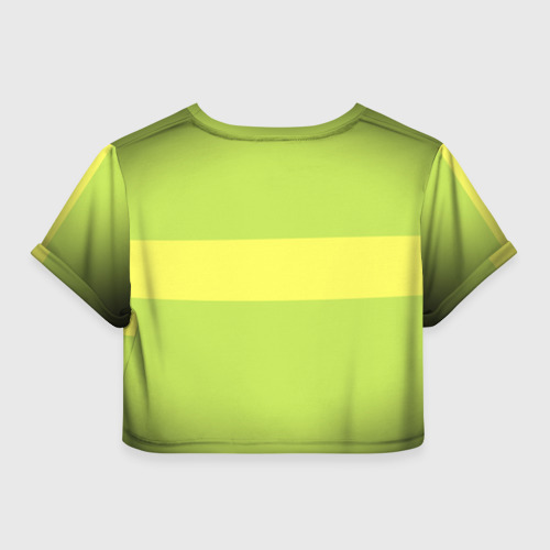 Женская футболка Crop-top 3D Чара chara Undertale, цвет 3D печать - фото 2