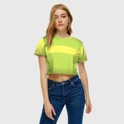 Женская футболка Crop-top 3D Чара chara Undertale - фото 2