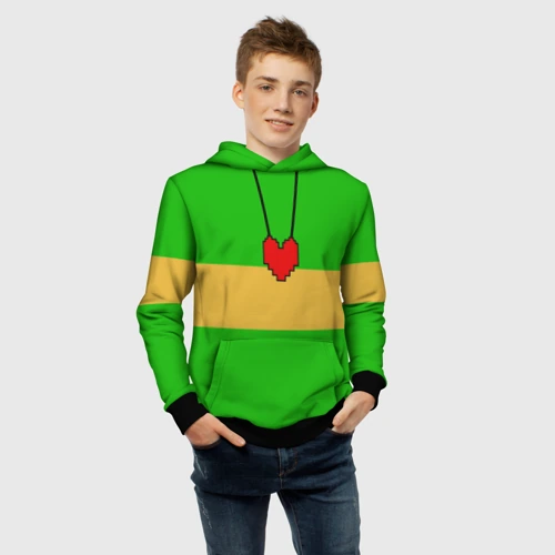 Детская толстовка 3D с принтом Чара chara Undertale, фото #4