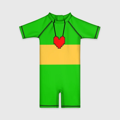 Детский купальный костюм 3D Чара chara Undertale