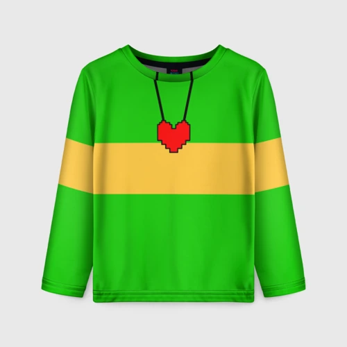 Детский лонгслив 3D Чара chara Undertale