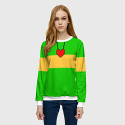 Женский свитшот 3D Чара chara Undertale - фото 2
