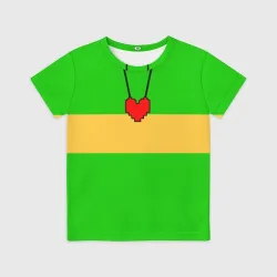 Детская футболка 3D Чара chara Undertale