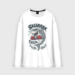 Мужской лонгслив oversize хлопок Shark Team