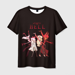 Мужская футболка 3D Hazbin Hotel. Welcome to Hell