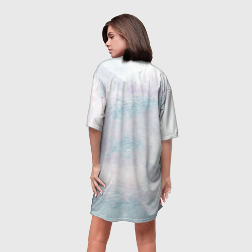 Платье-футболка 3D Shadow class girl, цвет 3D печать - фото 4