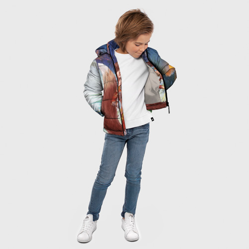 Зимняя куртка для мальчиков 3D с принтом Zoomorph PW, вид сбоку #3