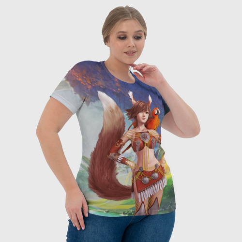 Женская футболка 3D с принтом Zoomorph PW, фото #4