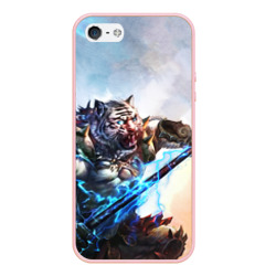 Чехол для iPhone 5/5S матовый Warrior Zoomorph