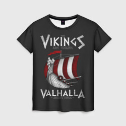 Женская футболка 3D Vikings Valhalla