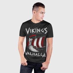 Мужская футболка 3D Slim Vikings Valhalla - фото 2