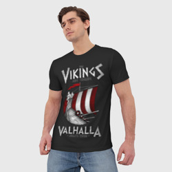 Мужская футболка 3D Vikings Valhalla - фото 2