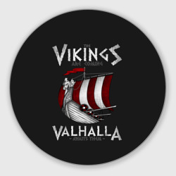 Круглый коврик для мышки Vikings Valhalla