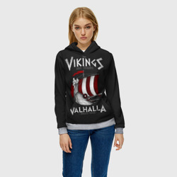 Женская толстовка 3D Vikings Valhalla - фото 2