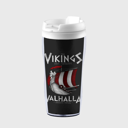 Термокружка-непроливайка Vikings Valhalla, цвет белый