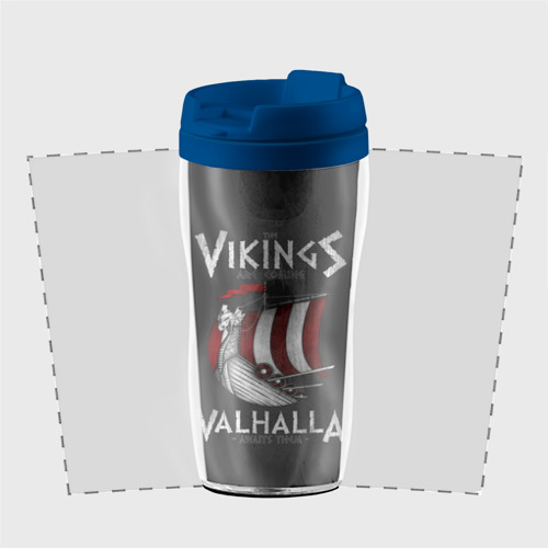 Термокружка-непроливайка Vikings Valhalla, цвет синий - фото 2