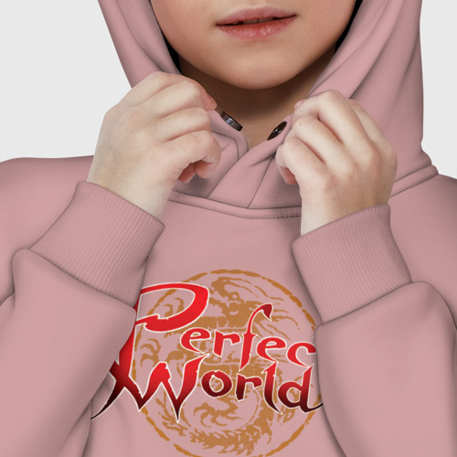 Детское худи Oversize хлопок Perfect World, цвет пыльно-розовый - фото 7