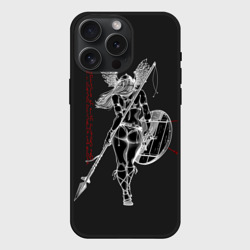 Чехол силиконовый для Apple iPhone 15 Pro Мax матовый Vikings