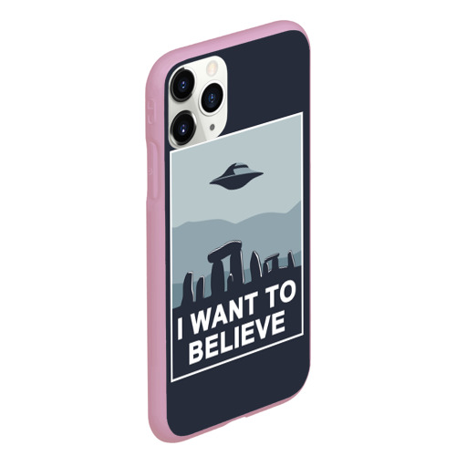 Чехол для iPhone 11 Pro Max матовый I want to believe - фото 3