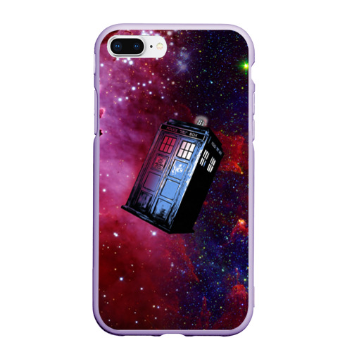 Чехол для iPhone 7Plus/8 Plus матовый Doctor Who, цвет светло-сиреневый