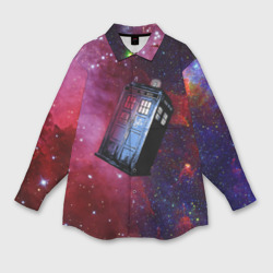 Мужская рубашка oversize 3D Doctor Who