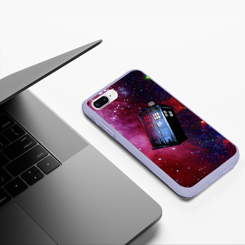 Чехол для iPhone 7Plus/8 Plus матовый Doctor Who, цвет светло-сиреневый - фото 5