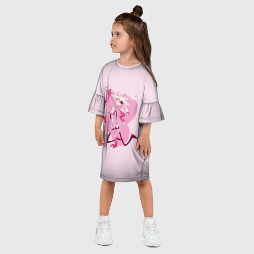 Детское платье 3D с принтом ОТЕЛЬ ХАЗБИН, фото на моделе #1