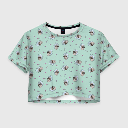 Женская футболка Crop-top 3D RICK LOLLIPOP Фото 01 Женская футболка Crop-top 3D RICK LOLLIPOP Фото 01