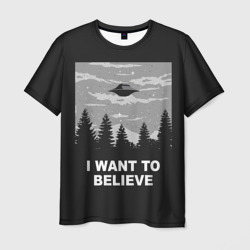 Мужская футболка 3D I want to believe