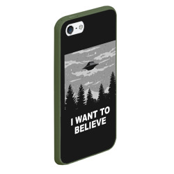 Чехол для iPhone 5/5S матовый I want to believe - фото 2