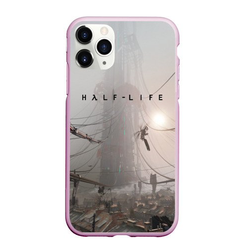 Чехол для iPhone 11 Pro Max матовый Half-life, цвет розовый