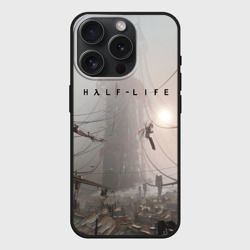 Чехол силиконовый для Apple iPhone 15 Pro матовый Half-life
