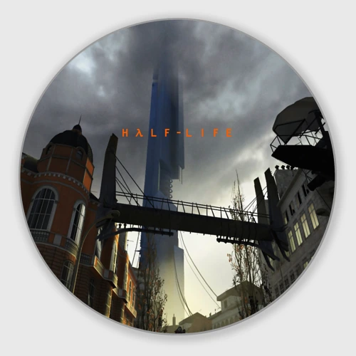 Круглый коврик для мышки Half life