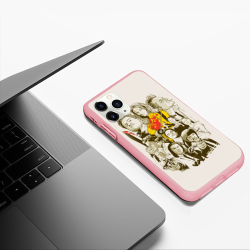 Чехол для iPhone 11 Pro Max матовый Квентин Тарантино, цвет баблгам - фото 5