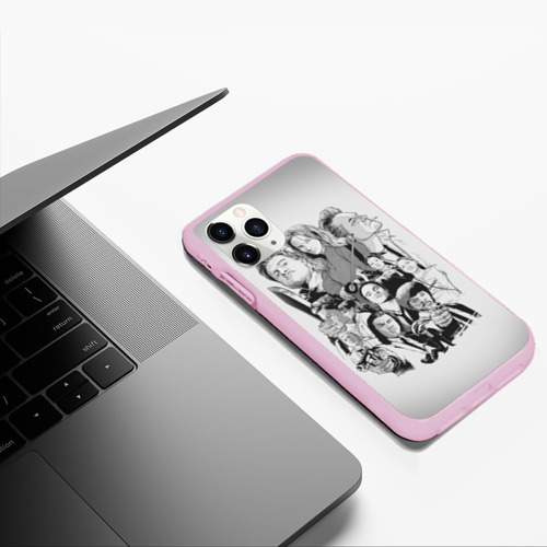 Чехол для iPhone 11 Pro Max матовый Квентин Тарантино, цвет розовый - фото 5